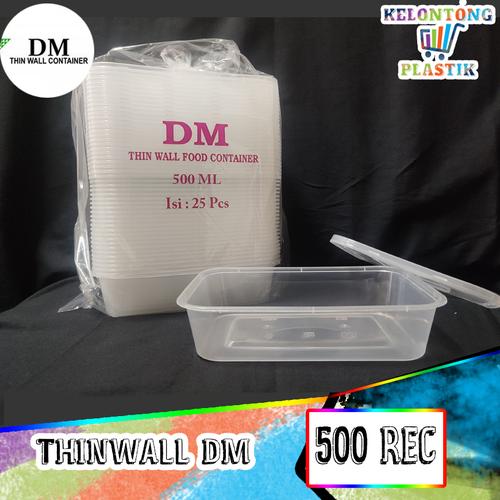 Jual Thinwall 500 Ml Food Container Box Tempat Kotak Makan Plastik