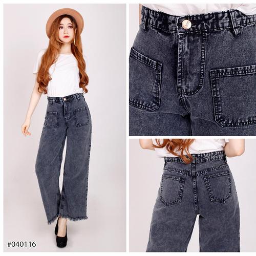 Celana Boyfriend Jeans Wanita Rumbai 7 