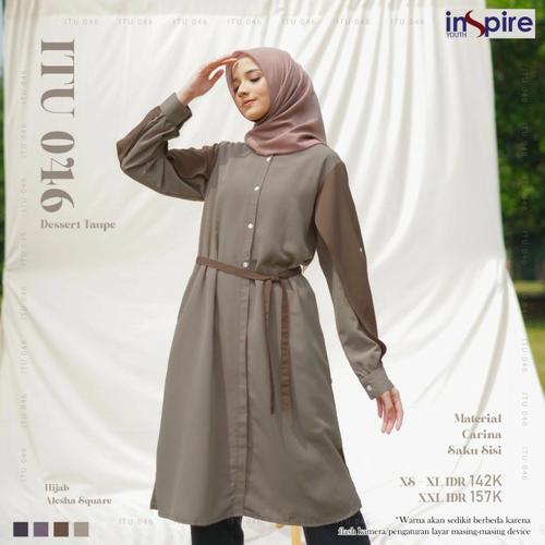 Jual Inspire Tunik ITu 46 Warna Taupe 