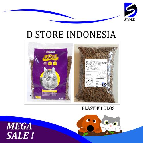 Gambar PROMO MAKANAN KUCING MERK BOLT 1KG ,900GR DAN 800 GR - 800 GR, BOLT IKAN dari D Store Indonesia Jakarta Timur Tokopedia