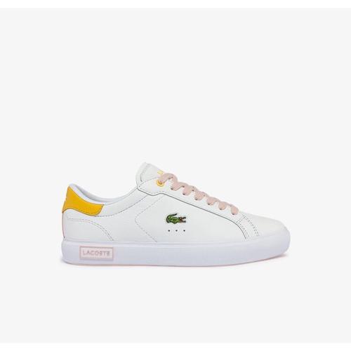 lacoste mid top trainers
