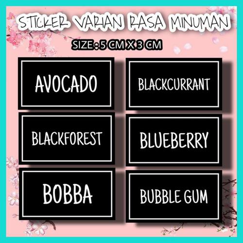 Jual STICKER LABEL PRODUK KEMASAN STIKER BOTOL RASA MINUMAN - Kota ...