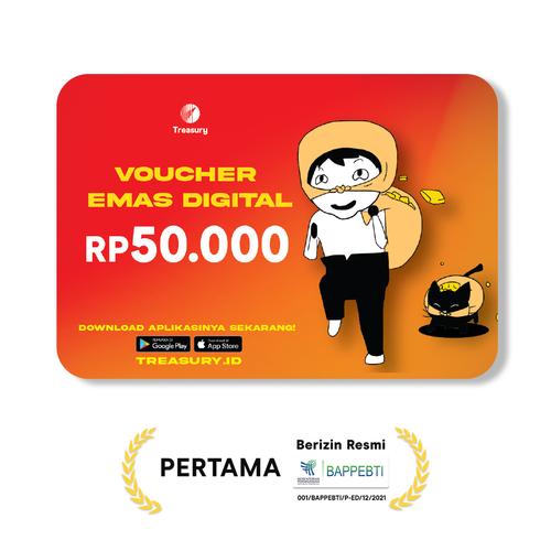 Gambar Voucher Emas Fisik Treasury - Rp50.000 dari Treasury Official Store Jakarta Barat Tokopedia
