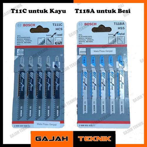 Jual Mata Jigsaw BOSCH Mata Potong Besi Kayu T 111 C dan T118A Besi Kota Semarang Armada