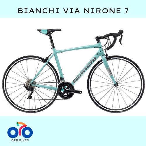 Jual Sepeda Road Bike BIANCHI VIA NIRONE 7 - 105 11sp Bukan Cervelo Look -  Light Blue - Kota Depok - Opo Bikes | Tokopedia