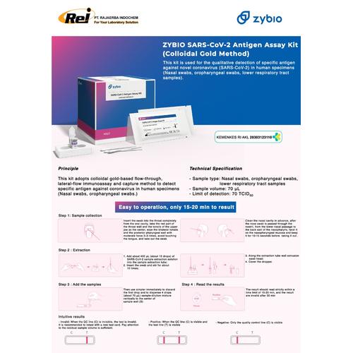 Jual RAPID TEST SWAB ANTIGEN ZYBIO. ADA AKL LENGKAP Kota Medan BARINGINBIOTEKNOLOGYJAYA