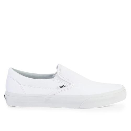 vans slip on total white