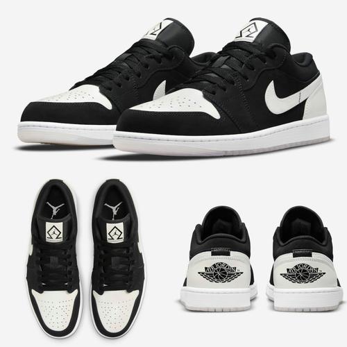 jordan 1 low retro white black