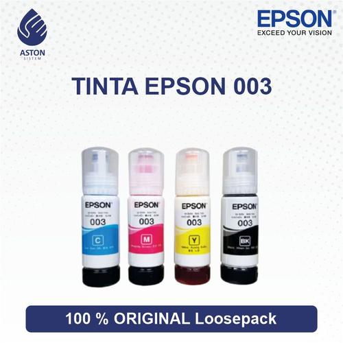 Jual TINTA EPSON 003 ORIGINAL Loosepack L1110 L3100 L3101 L3110 L3210 -  Cyan - Kota Metro - Aston Sistem Metro | Tokopedia