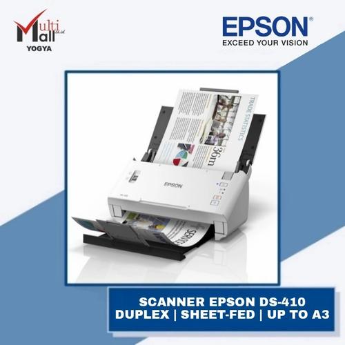 Jual Scanner Epson DS410 A4 Up to A3 WorkForce DS410 Duplex Sheetfed