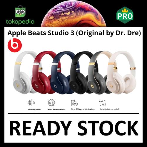 Jual Apple Beats Studio 3 Wireless Over Ear Headphone Original by Dr. Dre -  Midnight Black - Jakarta Utara - Big Berry Cellular | Tokopedia