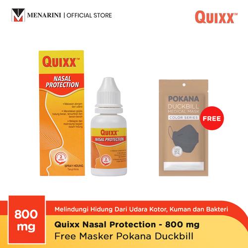 Gambar Quixx Nasal Protection - 800 mg + Free Masker Pokana Duckbill dari Menarini Health & Beauty Jakarta Timur Tokopedia