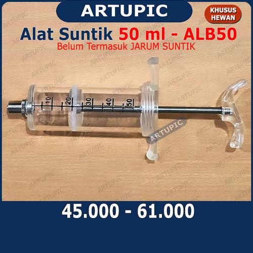 Gambar Alat Suntik 50 ml ALB50 Spuit Mika Plastik Syringe Sapi Babi Kambing dari ArtupicPeralatanPeternak Kota Tangerang Selatan Tokopedia