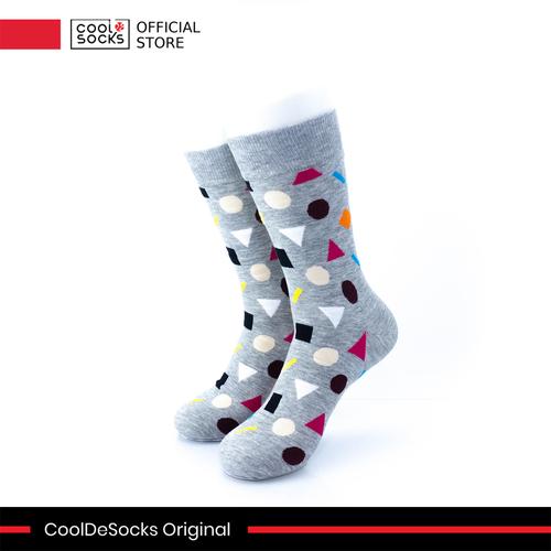 Gambar CoolDeSocks Original | Kaos Kaki Fashion - Colorful Geometry Gray dari CoolDeSocks Official Jakarta Barat Tokopedia