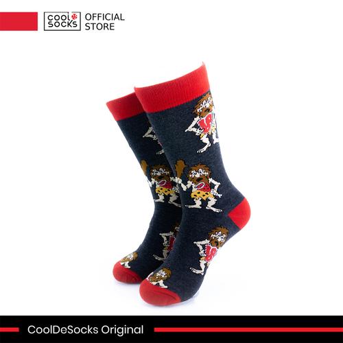 Gambar CoolDeSocks Original | Kaos Kaki Fashion - Caveman Red dari CoolDeSocks undefined Tokopedia