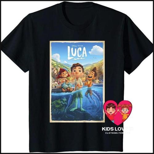 Jual Baju Kaos Anak Disney Pixar Luca 