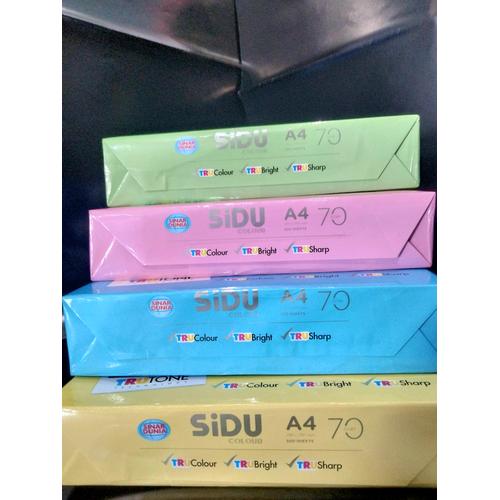 Jual SIDU Kertas A4 Warna Ukuran A4 | Biru,Hijau, Kuning ,Pink - Merah ...