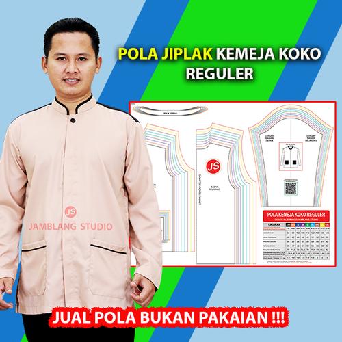 Gambar Pola Jiplak Kemeja Koko Reguler 6 in 1 ( JP 012 ) dari Jamblang Store Kab. Pekalongan Tokopedia