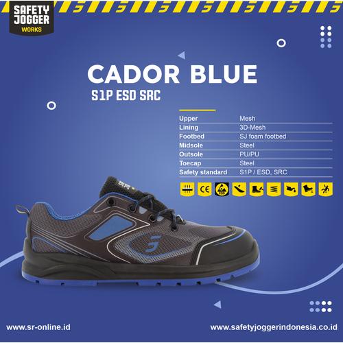 Jual SEPATU SAFETY JOGGER CADOR BLUE S1P ESD SRC 42 Jakarta Pusat