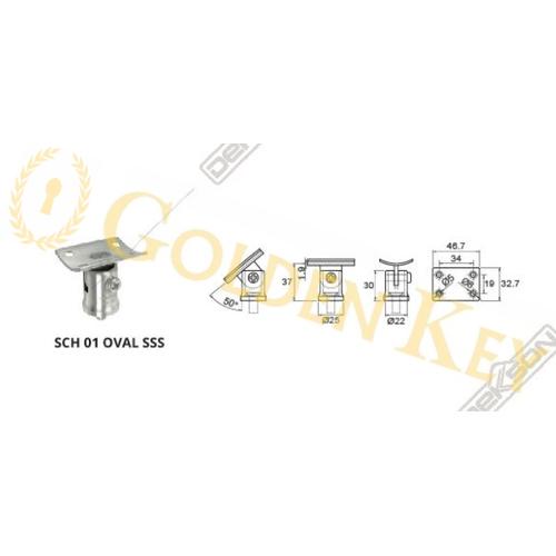 Jual Staircase Railing Holder Tangga Kaca Dekkson Dekson SCH 01 Plat ...