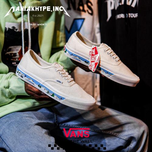 beige authentic vans