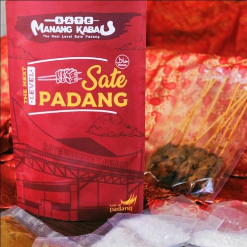 Gambar Sate Padang Frozen - Sate Dendeng (10 tusuk + Sambal) - Cabe Merah dari Sate Manang Kabau Kota Padang Tokopedia