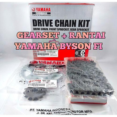 Jual GEAR SET BYSON YAMAHA GIR RANTAI PAKET KOMPLIT BISON MOTOR GIR