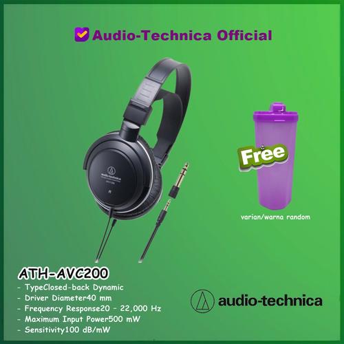Promo Audio-Technica ATH-AVC200 SonicPro Over Ear Dynamic Headphone -  Jakarta Selatan - Official Brands | Tokopedia