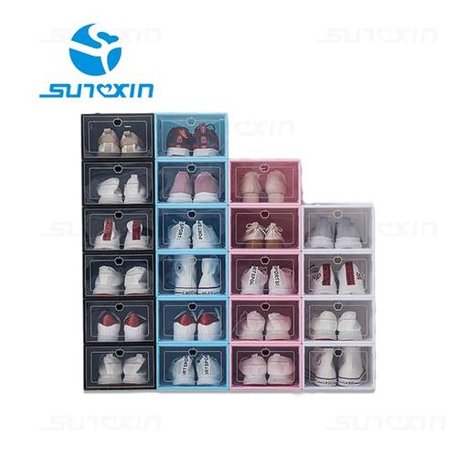 Gambar 1 SET/ 3PCS KOTAK SEPATU/SANDAL TRANSPARAN/SHOES BOX/RAK SEPATU - Merah Muda dari SUNXIN Jakarta Barat Tokopedia