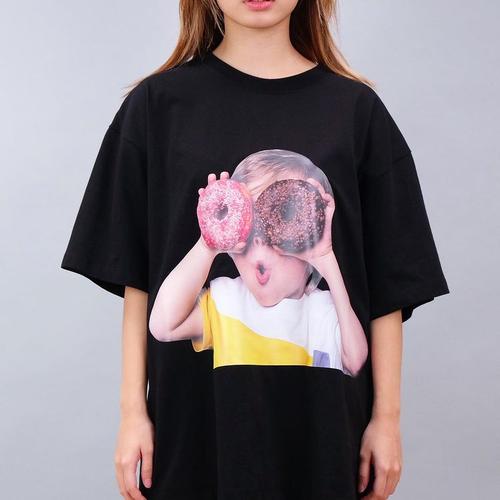 Jual ADLV Donut Black Yellow Tee - Size 