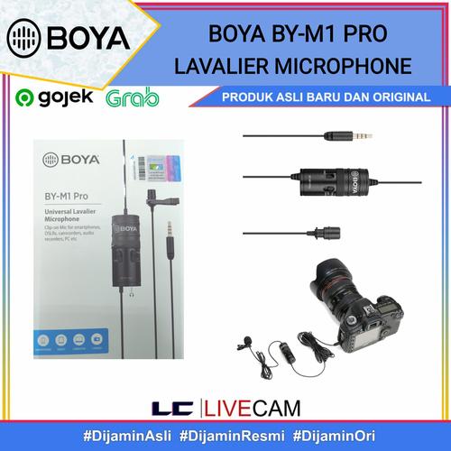BOYA BY-M1 Pro II Micro Cravate Omnidirectionnel - Réduction Bruit, Monitoring, Plug & Play Pour Smartphone & Caméra