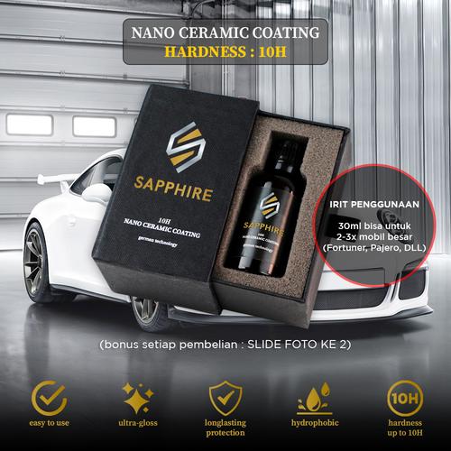 Promo 10H NANO CERAMIC COATING Sapphire German Tech Premium Ultra Gloss ...