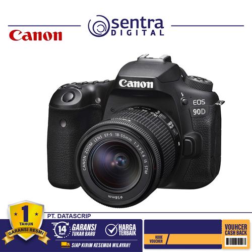 Gambar Canon EOS 90D EF-S 18-55mm IS STM Wifi dari Sentra Digital Kota Surabaya Tokopedia