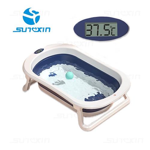 Gambar Bak Mandi Bayi Lipat Foldable Silicone Bathtub Folding Baby Portable - B-Biru dari SUNXIN Jakarta Barat Tokopedia