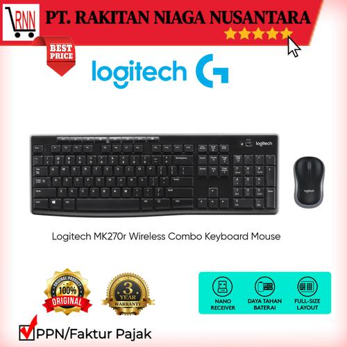 Gambar Logitech MK270r Wireless Combo Keyboard Mouse - MK 270R dari Rakitan Official Jakarta Pusat Tokopedia