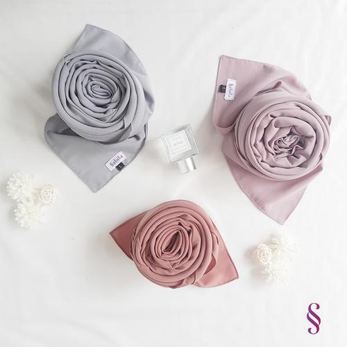 Jual Kerudung hijab segi empat syari jumbo polos terbaru wolfis Azkia