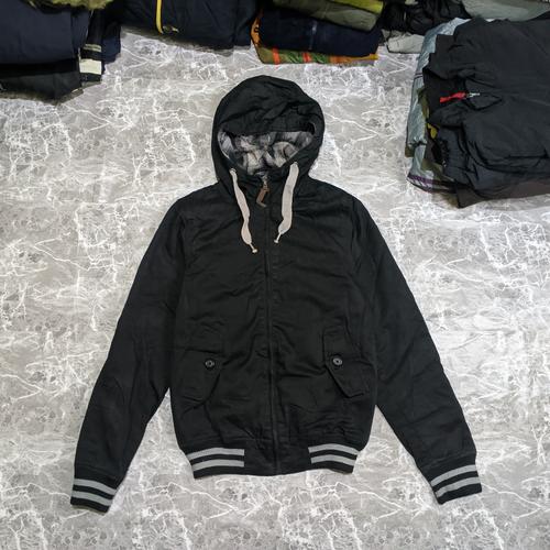 Jual H\u0026M Zip Denim Jacket M Black 