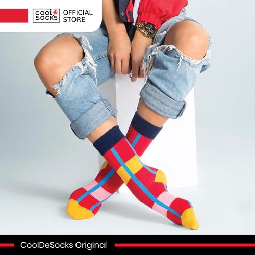 Gambar CoolDeSocks Original | Kaos Kaki Motif - Modern Abstract - Red dari CoolDeSocks Official Jakarta Barat Tokopedia