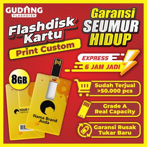 Jual Flashdisk Kartu Custom Satuan 8GB - USB Flash Disk Card Print 8 GB ...