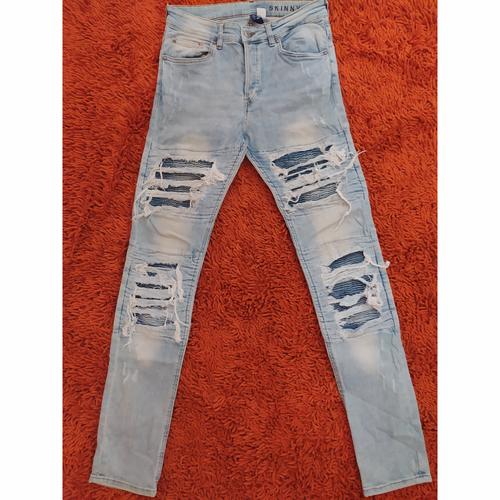 Jual H\u0026M Celana Biker Ripped Skinny 