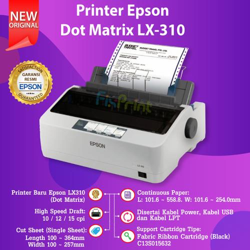 Promo EPSON Printer Dot Matrix LX310 LX310 LX 310 New Original