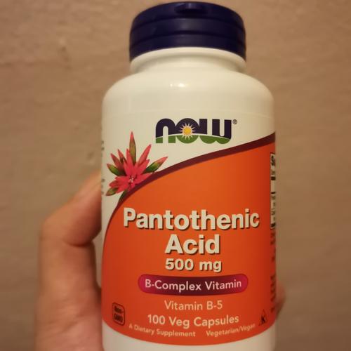 Jual NOW Pantothenic Acid 500 mg 100 Capsules obat jerawat Jakarta
