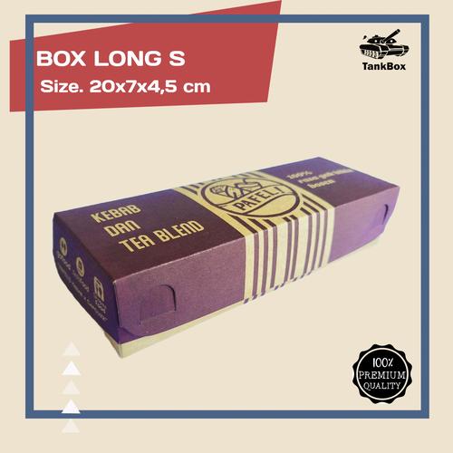 Jual Box Long S Custom Cetak 1 Warna / TankBox / Dus Kemasan 20x7x4,5cm ...