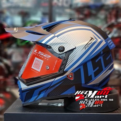 Jual LS2 MX436 PIONEER EVO MASTER Helm LS2 Adventure Helm Supermoto - MATT  BLACK BLUE, XL - Kota Medan - Helm Mart 88 | Tokopedia