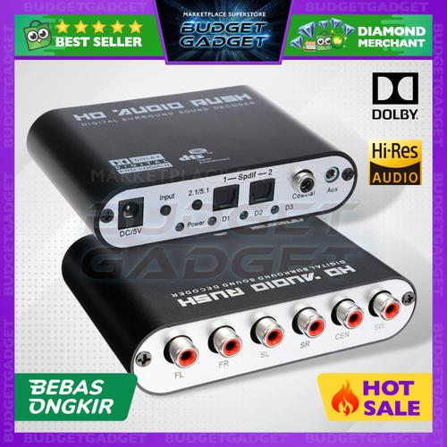 Jual DTS / Dolby AC3 Decoder to Active Speaker 5.1 Converter - Jakarta ...