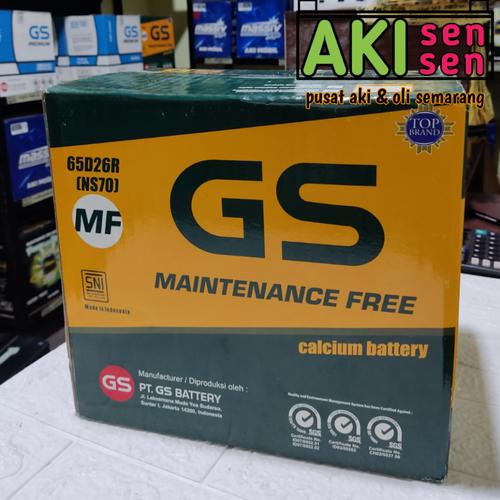 Jual accu aki kering mobil isuzu panther panter phanter 12volt 65ah gs