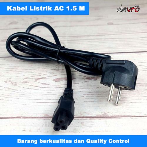 Jual Kabel Listrik AC - Kabel Power Adaptor Lubang Tiga EU Plug 1.5m ...