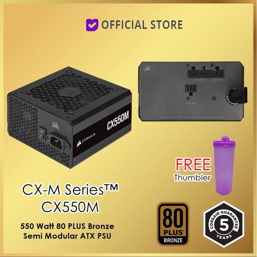 Gambar Corsair CX550M PSU ATX Power Supply 550W 550 watt CXM CX550 M CX 550M dari DUNIA COMPUTER & SERVICE Jakarta Selatan Tokopedia