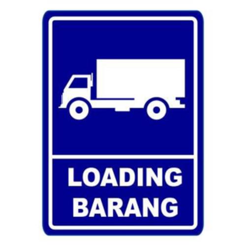 Jual Rambu Loading Barang 40cm x 60cm Plat alumunium - Kota Depok ...
