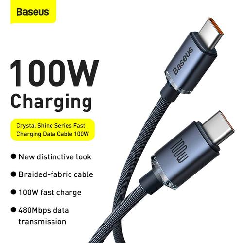 Promo Baseus Crystal Shine Series Fast Charging Data Cable C to C